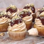 banana butterfinger cupcakes