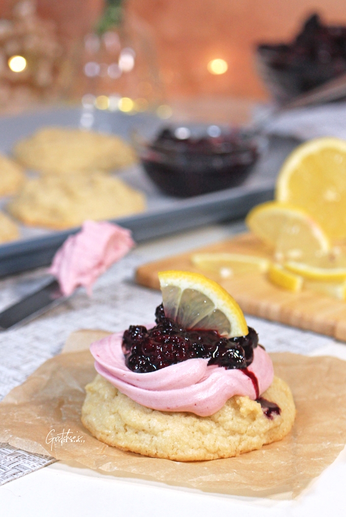 Blackberry Lemon Creams