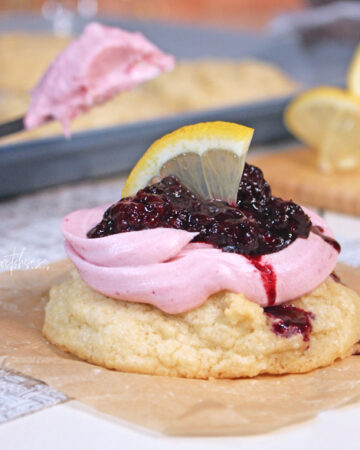 Blackberry Lemon Creams