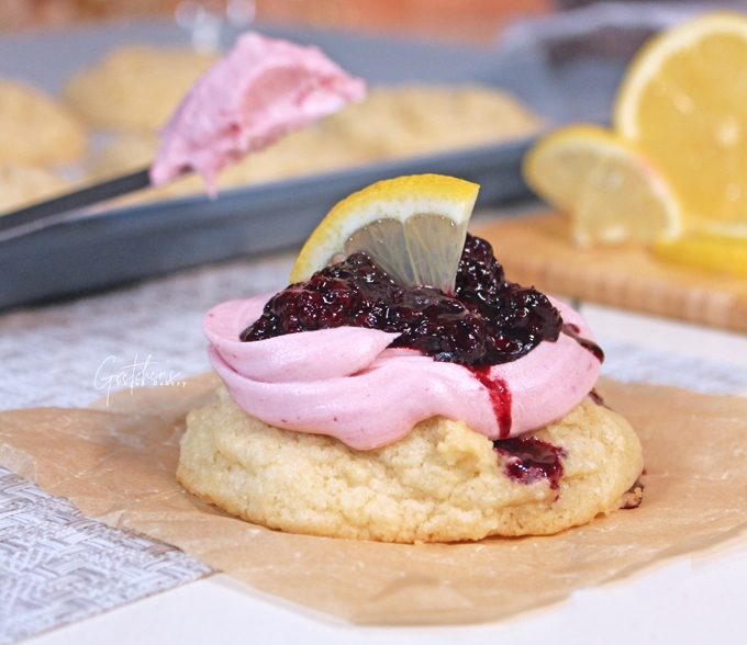 Blackberry Lemon Creams