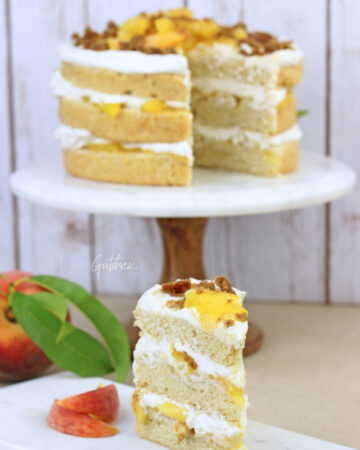 Peaches and Cream Cake