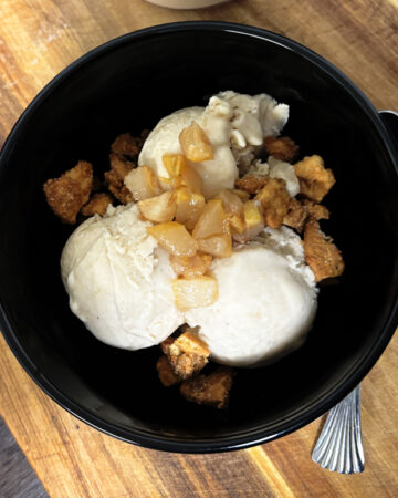Roasted Pear Miso Ice Cream