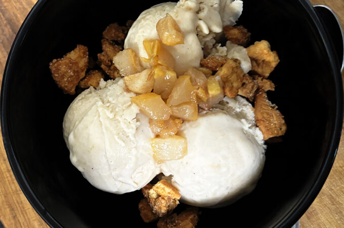 Roasted Pear Miso Ice Cream