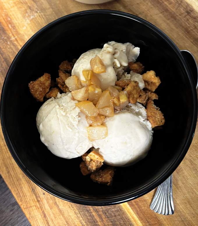 Roasted Pear Miso Ice Cream