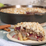 Spiced Pear and Blackberry Skillet Cake